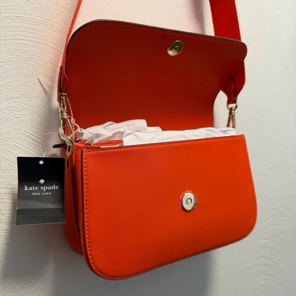 Kate Spade Vibrant Orange Crossbody Bag